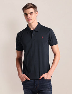 U S Polo Assn Solid Slim Fit Polo Shirt