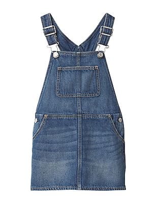 Buy GAP Girls Blue 1969 Denim Skirt Overalls
