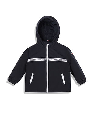 Tommy Hilfiger Kids Boys Nylon Brand Tape Jacket