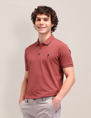 U S Polo Assn Solid Slim Fit Polo Shirt