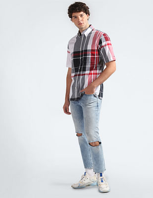 Tommy Hilfiger Exploded Plaid Check Regular Fit Shirt