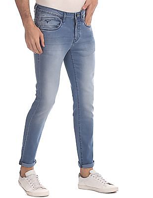 Buy Men Blue Jackson Skinny Fit Low Rise Jeans Online At Nnnow Com