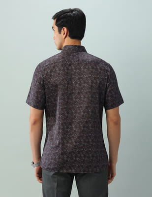 Buy Arrow Regular Fit Twill Printed Shirt - NNNOW.com