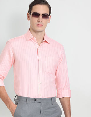 Arrow Striped Herringbone Shirt