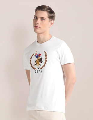 U S Polo Assn Brand Embroidered Slim T-Shirt