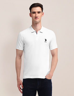 U S Polo Assn Solid Slim Fit Polo Shirt