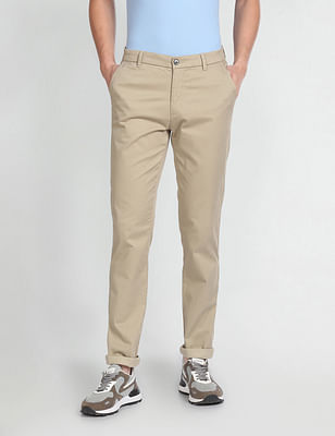 Arrow Sports Jackson Skinny Fit Geometric Chinos