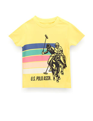 U S Polo Assn Kids Boys Cotton Graphic T-Shirt