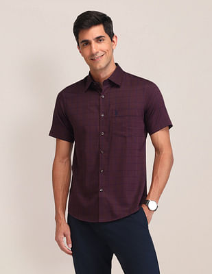 U S Polo Assn Tailored Fit Poplin Shirt