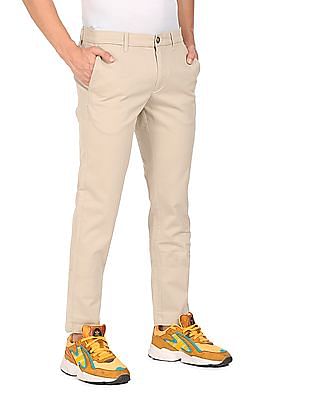 U S Polo Assn Denver Slim Fit Solid Trousers