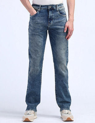 Flying Machine F-Jango Straight Fit Washed Jeans