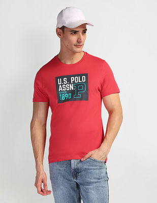 U S Polo Assn Denim Co Brand Print Crew Neck T-Shirt