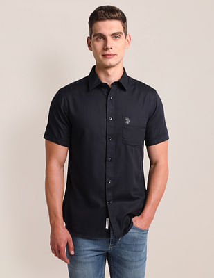 U S Polo Assn Tailored Regular Fit Solid Shirt