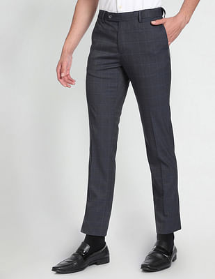 Arrow Windowpane Tailored Formal Trousers