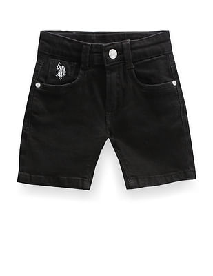 U S Polo Assn Kids Boys Mid Rise Twill Shorts