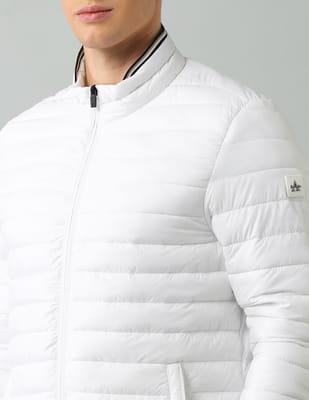 Buy Arrow Sport Solid Stand Neck Jacket - NNNOW.com