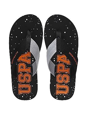 U S Polo Assn Printed Hern Flip Flops