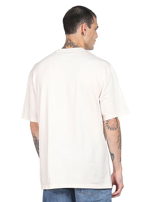 Buy Tommy Hilfiger Tommy Hilfiger X NBA Men Off White Brand Applique Cotton  T-Shirt 