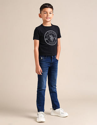 U S Polo Assn Kids Boys Slim fit Blue Jeans