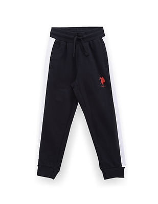 U S Polo Assn Kids Boys Colour Block Joggers