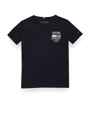 Tommy Hilfiger Kids Boys Finest Food Graphic Print T-Shirt