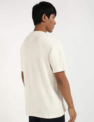 Buy Tommy Hilfiger S25JMKT126 OAT MARL HEATHER Mens T-Shirt