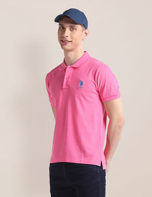 U S Polo Assn Solid Slim Fit Polo Shirt