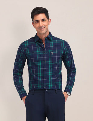 U S Polo Assn Midscale Checked Tailored Fit Shirt