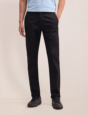 U S Polo Assn Austin Slim Fit Textured Trousers