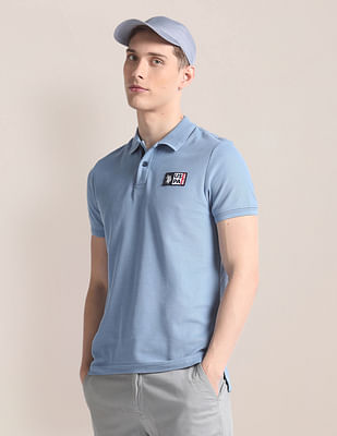 U S Polo Assn Denim Co Solid Cotton Polo Shirt