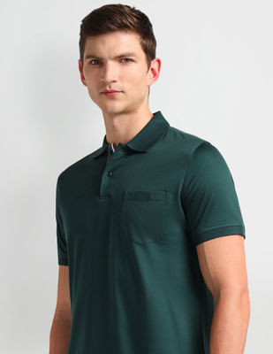 Buy Arrow Pique Knit Solid Polo Shirt - NNNOW.com