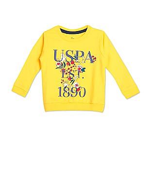 U S Polo Assn Kids Crew Neck Printed Sweatshirt