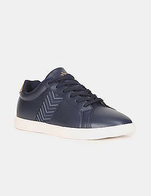 Arrow Sports Men Blue Round Toe Panelled Low Top Sneakers