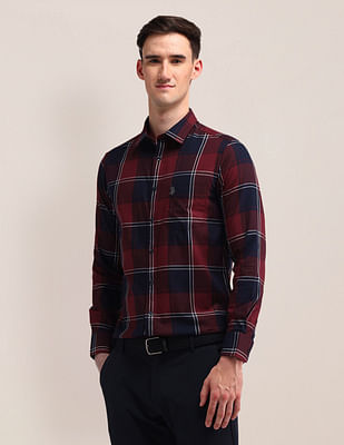 U S Polo Assn Tailored Fit Tartan Checks Shirt