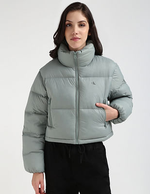 Buy Calvin Klein Down Cropped Puffer Jacket - NNNOW.com