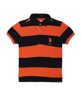 U S Polo Assn Kids Pure Cotton Rugby Polo Shirt