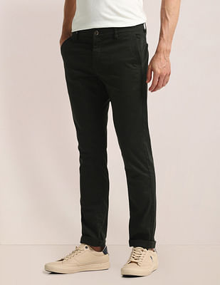 U S Polo Assn Denver Slim Fit Solid Trousers