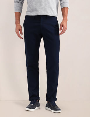 U S Polo Assn Denver Slim Fit Solid Trousers