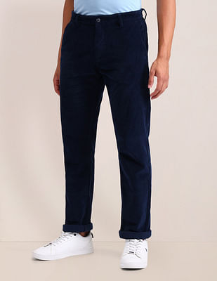 U S Polo Assn Solid Riley Straight Fit Solid Trousers