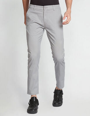 Flying Machine Twill Solid Trousers