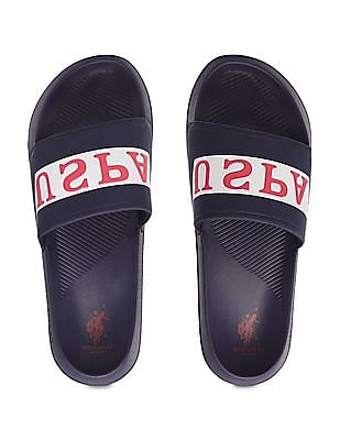 U S Polo Assn Contrast Logo Harvey 4.0 Slides