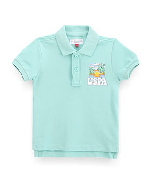 U S Polo Assn Kids Boys Graphic Print Polo Shirt