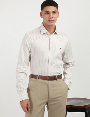 Tommy Hilfiger Melange Striped Slim Fit Shirt