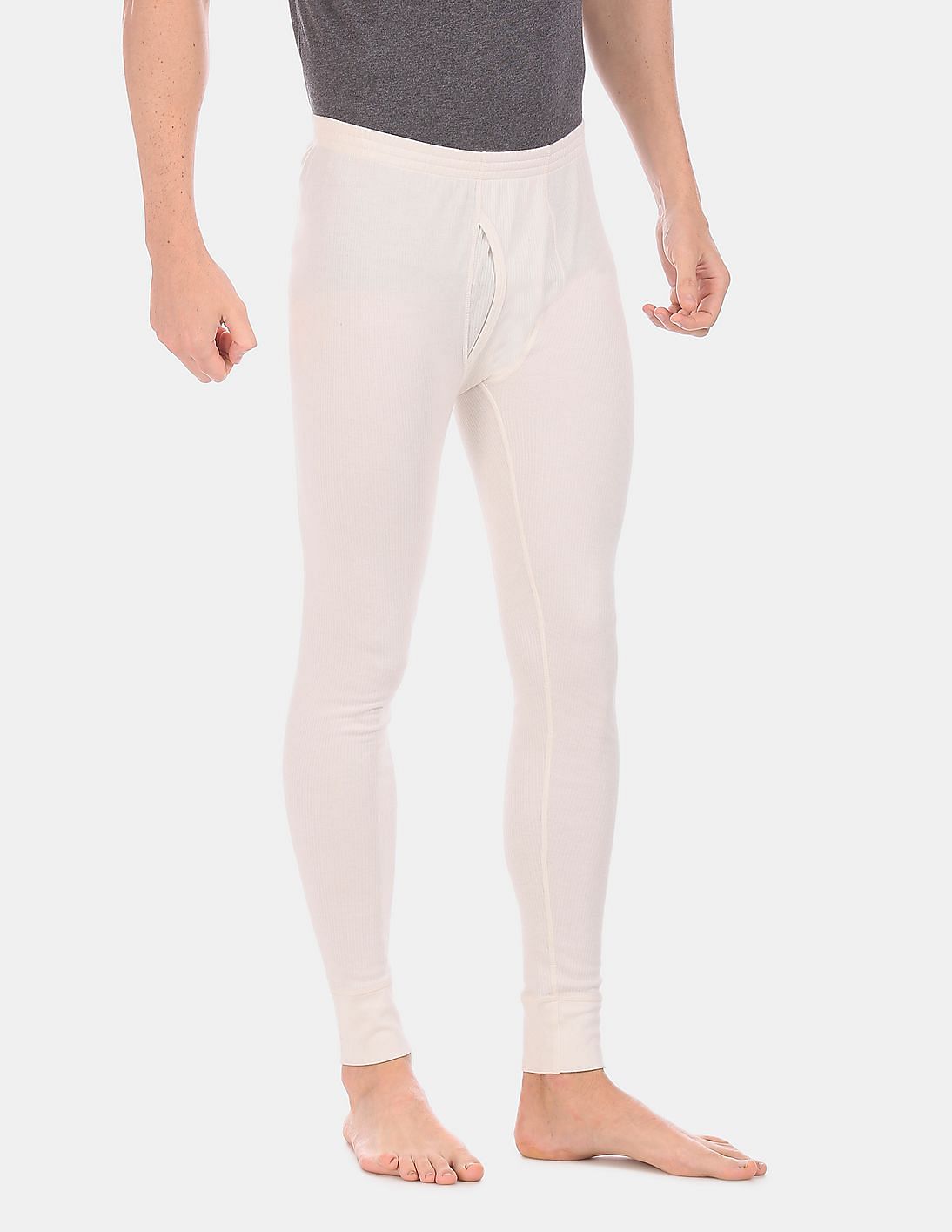 Buy USPA Innerwear Mid Rise Slim Fit Solid I653 Thermal Pants - Pack Of 1 