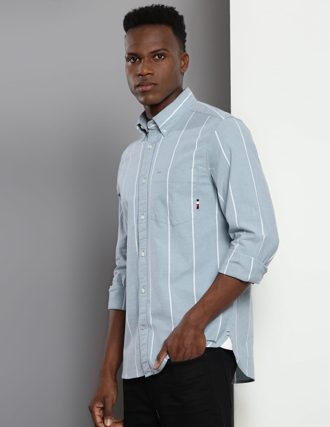 Buy Tommy Hilfiger Vertical Stripe Oxford Shirt - NNNOW.com