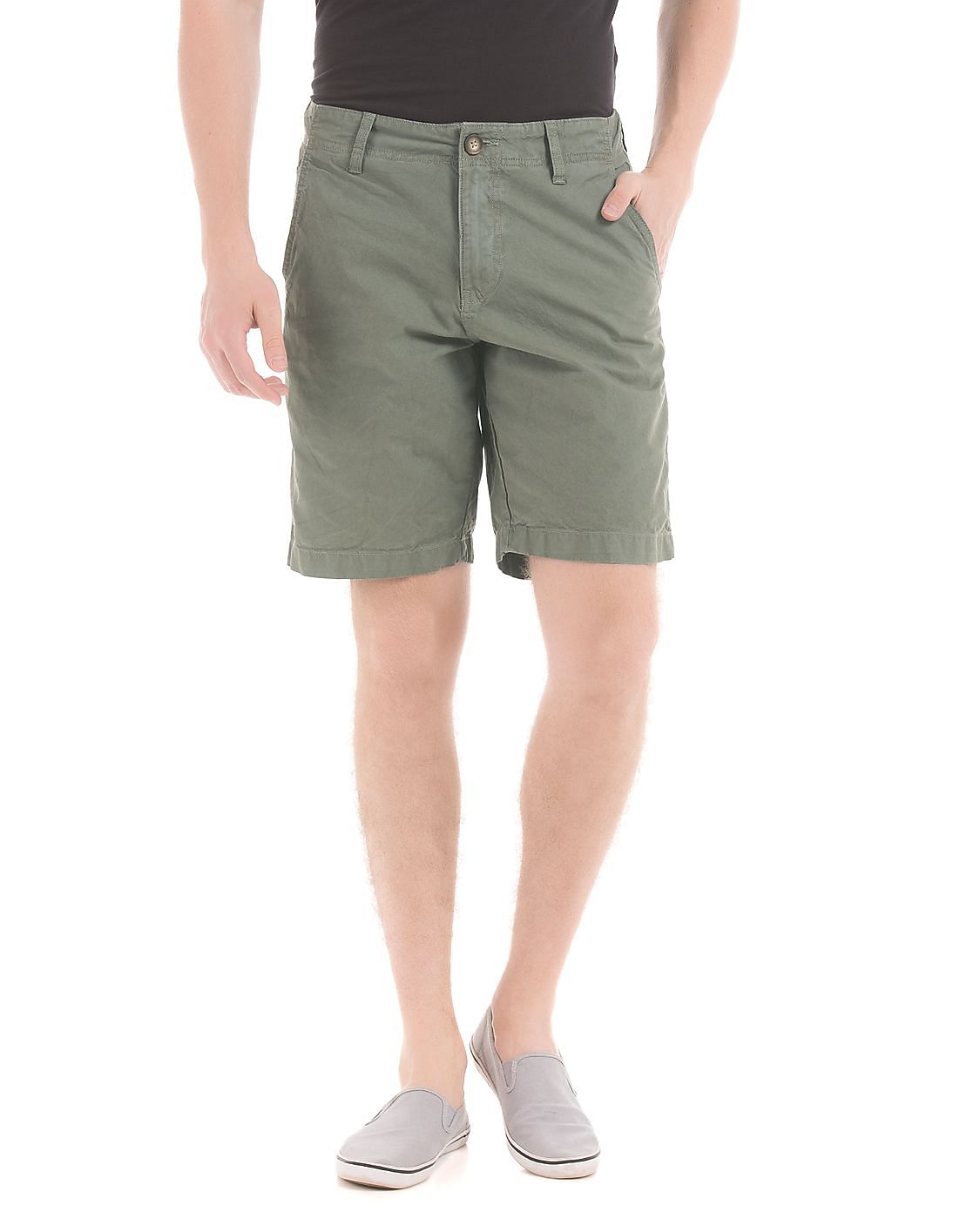 Buy Bayisland Men Flat Front Slim Fit Shorts - NNNOW.com
