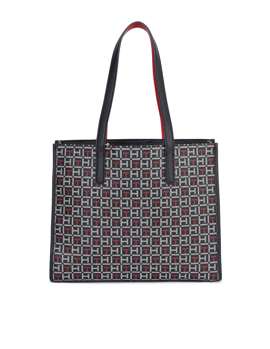 Tommy Hilfiger orders Lynne ll squared Monogram Jacquard Tote Bag