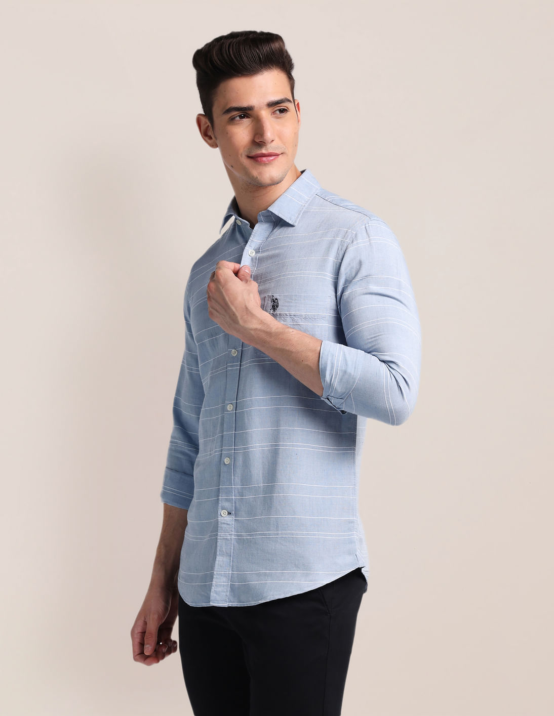 everyone oxford shirt STRIPE ストライプ L LS Oxford Shirt – Five By Flynn