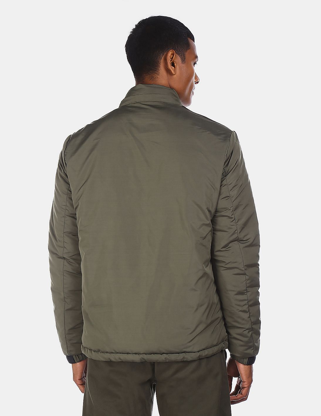 Buy U.S. Polo Assn. Men Olive And Black Zip-Up Detachable Hood Reversible  Jacket - NNNOW.com