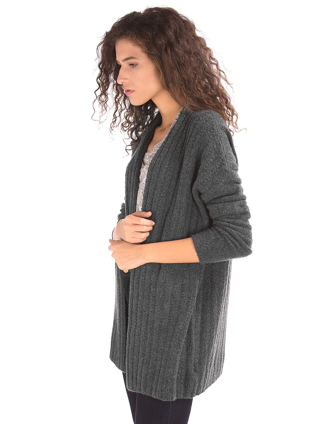 gypsohila Waist Shape Cardigan グレー ジプソフィア gypsohila